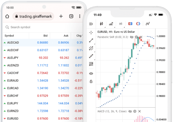MetaTrader Device Preview